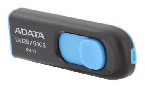 Imagen 4 de 10 de Pendrive 64gb Usb 3.0 Adata Uv128 Pc Tv Tablet Azul