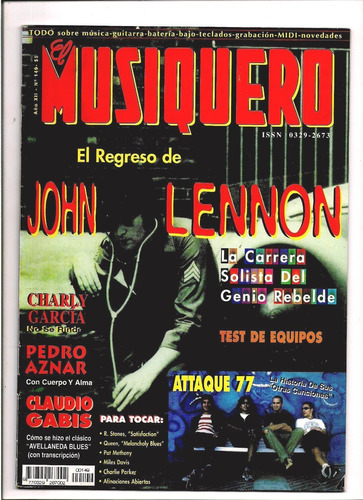 Revista El Musiquero N°149 John Lennon Garcia Aznar Gabis B5