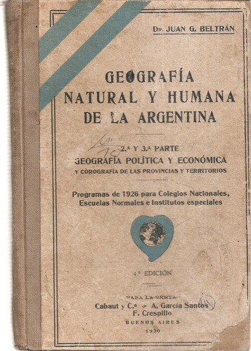 Geografia Natural Humana Arg. Beltran Cabaut Garcia Santos