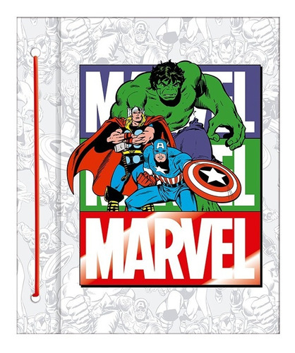 Carpeta Mooving N3 Con Cordon Marvel 