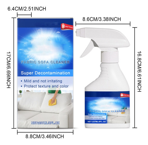 Limpador De Sofá B Fabric Removedor De Manchas Limpador De M