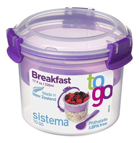 Sistema To Go Collection Recipiente De Plástico Para Desayun
