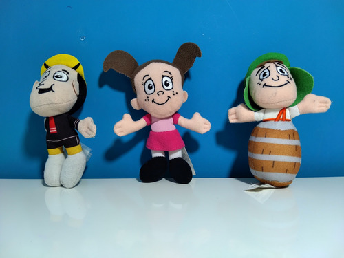 Mini Peluches Chavo, Popis Y Quico (el Chavo) Agua (Usado)