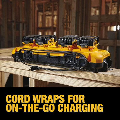 Cargador Multiple 4 Puertos 12v/20v/60v Dewalt Dcb104