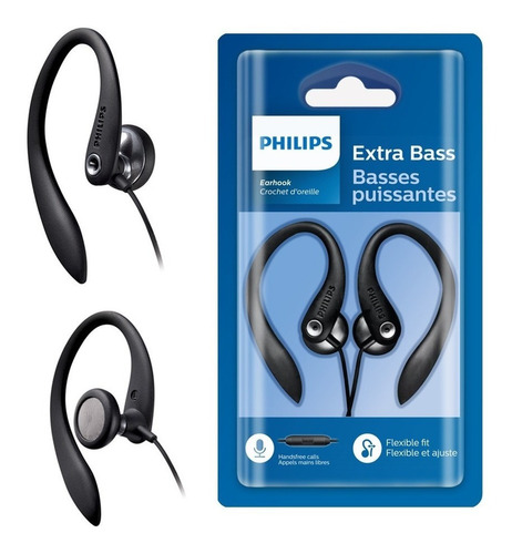 Micrófono Philips Action Headset 3305, color negro