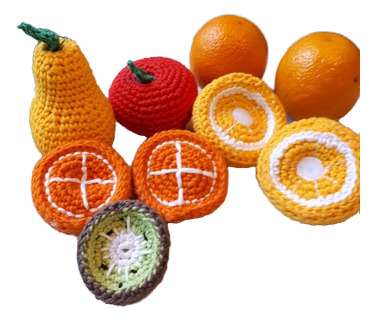 Combo Comida Amigurumis Muñecos De Apego Artesanal Crochet