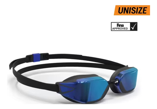 Goggles Nabaiji Natación Cristales Espejo Negros Unitalla Azul Negro