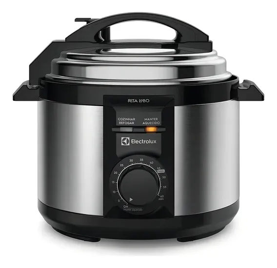 Panela De Pressão Elétrica Electrolux Pce15 3 Litros Cor Inox Preta