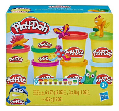Play-doh Colorido Jardín Set De 9 Latas De Masa Para Moldear