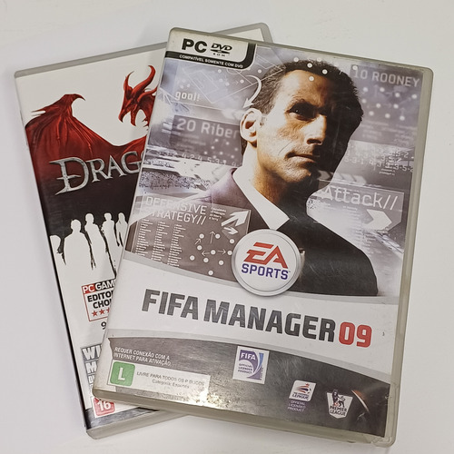 Jogos Pc Dragon Age Ii + Fifa Manager 09 Ea Físico Original (Usado)