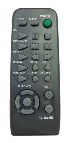 Control Equipo De Sonido Compatible Con Sony Rm-sd50 Forrpil