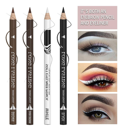 Juego De Delineador De Ojos Multicolor De 7 Piezas, Lápiz De