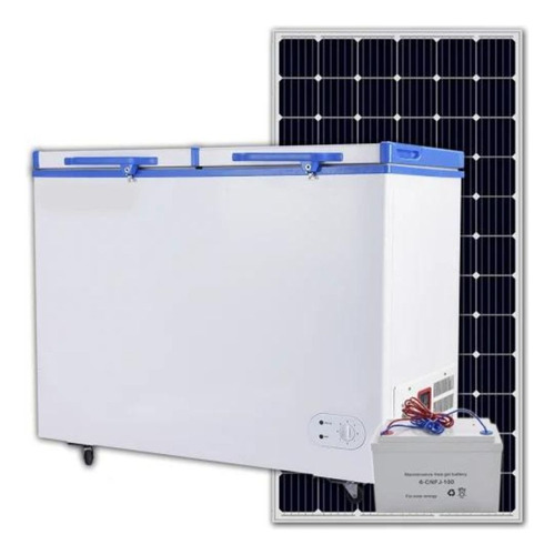 Freezer Solar 268 Lts 12v Kit C/panel Bateria Regulador