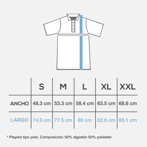 Tallas de playeras tipo polo para hombre sale