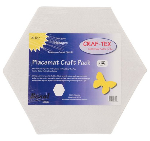 Bosal In-r-form Hexagono Forma Mantel Individual Craft Pack