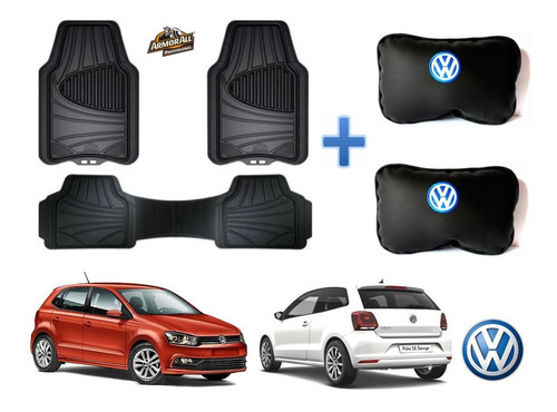 Kit Tapetes Armor All + Cojines Vw Polo 2014 A 2023