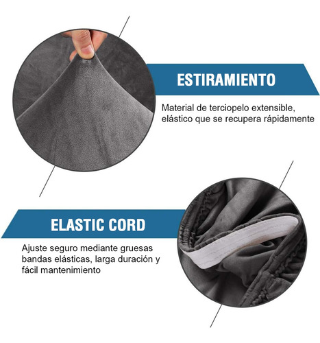 Fundas Elástica Para Sillas Comedor Lavable Protector 6 Pzas
