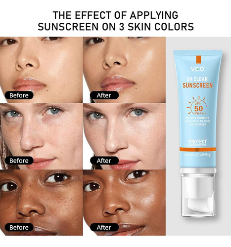 Protector Solar Hidratante Para El Rostro Vgo Spf 50 50ml