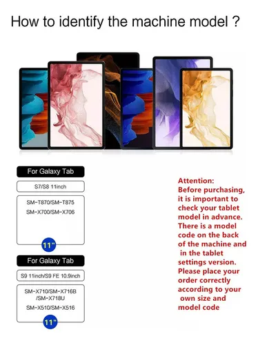 Magic Keyboard For Samsung Galaxy Tab S9+ Fe+ S8+ S7+