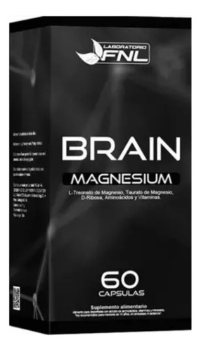 Brain Magnesium , Magnesio 551mg X 60 Capsulas,fnl