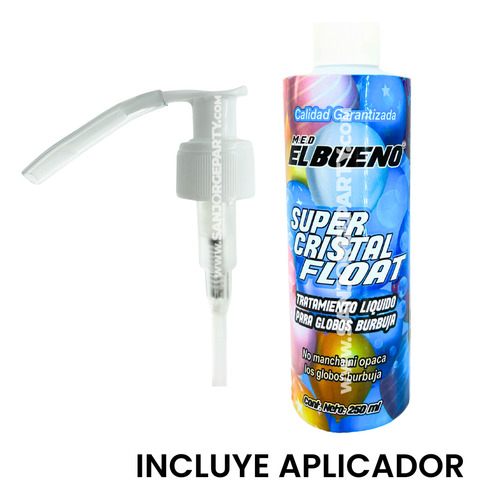 10 Super Cristal Float El Bueno Gel Sellador Adhesivo Globos