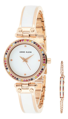 Reloj Y Pulsera Con Detalles De Cristal Para Mujer De Anne K