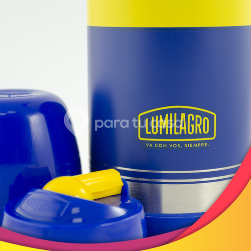 Termo Acero Inoxidable 1 Lt Luminox Equipo Fútbol Lumilagro