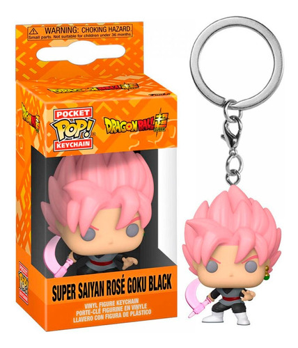 Funko Pop Keychain Dragon Ball Super Saiyan Rose Goku Black