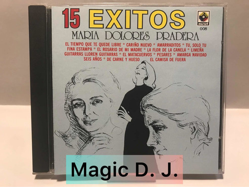 María Dolores Pradera Cd 15 Éxitos Año 1990 Impecable