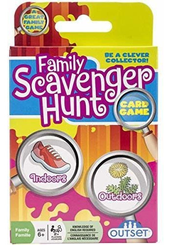 Juego De Cartas Family Scavenger Hunt De Media, Ideal