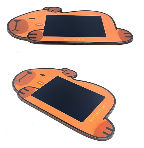 Pizarra Magica Infantil Lcd Tableta Escritura Led Capibara Marrón