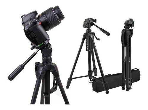 Imagen 7 de 7 de Tripode P/canon,nikon, Sony, De 1.65mt Con Funda,