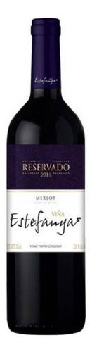 Pack De 2 Vino Tinto Estefanya Reservado Merlot 750 Ml