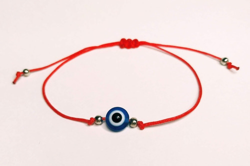 Pulsera Ojo Turco, Hilo Rojo, Protección Envidia - Unisex 