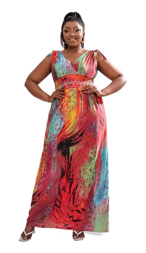 Vestido seda hotsell plus size