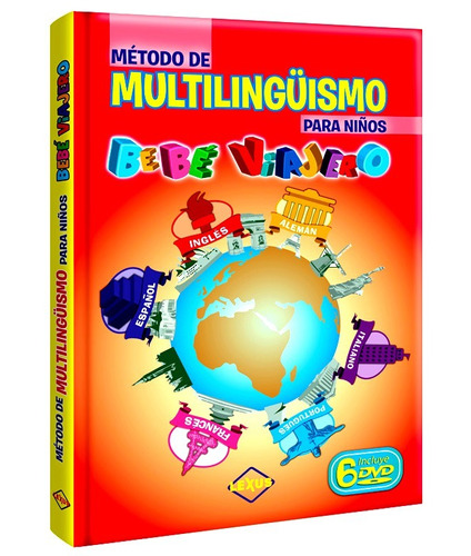 Libro Método Multilingüismo Para Niños Bebé Viajero + 6 Dvd
