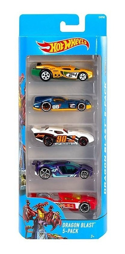 Pack 5 Autos Hot Wheels Es Mattel / Diverti