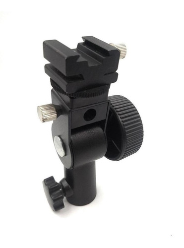 Imagen 3 de 3 de Base Soporte Adaptador Metálico Para Flash Fotográfico Ajust