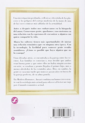 Modern Romance El Amor En La Era - Ansari,., De Ansari, Aziz. Seda Editorial En Español
