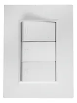 Comprar Plaqueta Duomo Blanca Con 3 Interruptores Unipolares