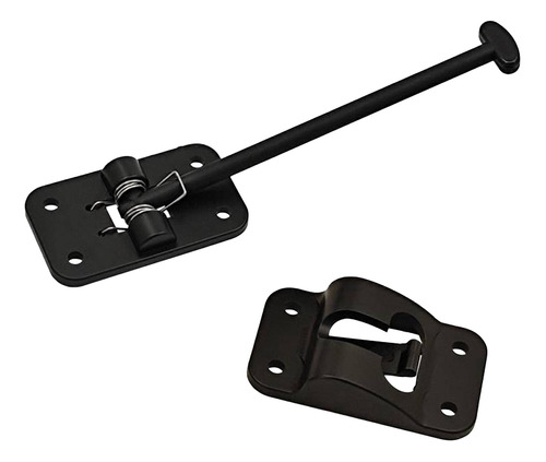 Soporte Para Puerta De, Pestillo Para Puerta Exterior, Negro