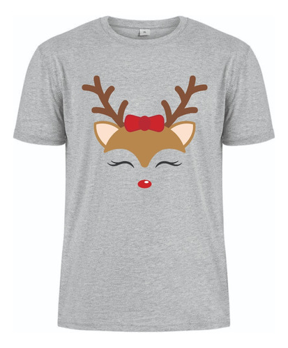 Camisetas Navideñas Navidad Reno Tierno Familia Pareja 