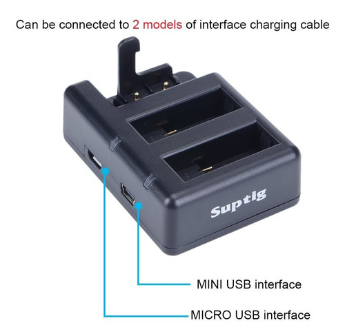 Imagen 3 de 8 de Cargador Para Gopro Hero 8 Black, Hero 7, 6, 5