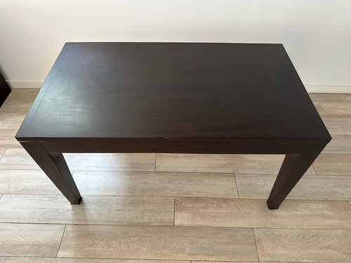 Juego De Comedor Mesa Rectangular Y 6 Sillas Madera Wengue Rayado (Usado)