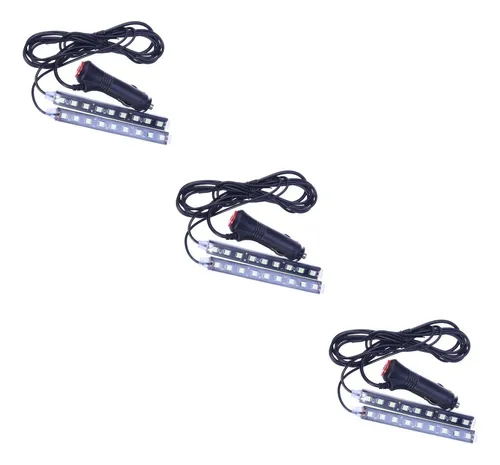 Tira De Luces De Neón Para Interior De Coche 3 Unidades 18