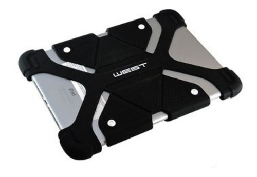 Imagen 2 de 10 de Funda De Silicona Bumper Para Tablet 7 8 Pulgadas Negro