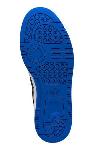 Tenis Puma Rebound V6 Hombre Azul Negro Original 39232610