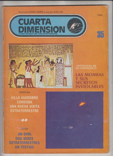 1976 Revista Cuarta Dimension 35 Fabio Zerpa Extraterrestres