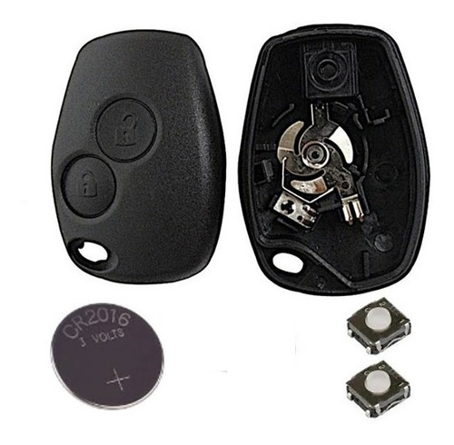 Kit Llave Carcasa Clio Mio Sandero Duster + Pila +pulsadores