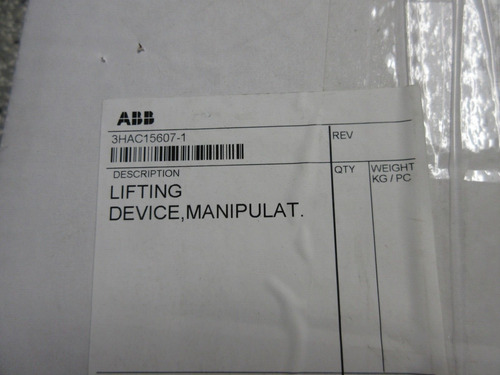 Abb 3hac15607-1 New Robot Lifting Device, Manipulator 3h Ssd